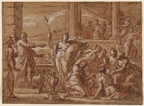 James Thornhill, The Discovery of Achilles among the Daughters of Lycomedes