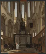 Emanuel de Witte, The Tomb of Michiel de Ruyter in the Nieuwe Kerk, Amsterdam
