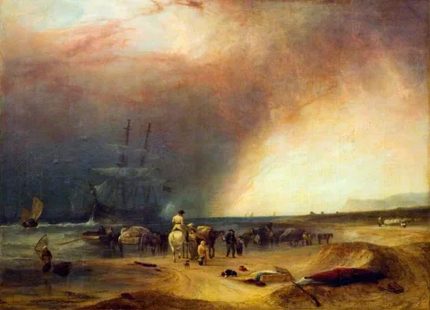 John Wilson, Coast Scene, Stormy Effect