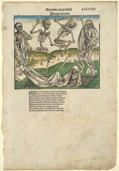 Michael Wolgemut, Image of Death (Imago Mortis), from the Nuremberg Chronicle