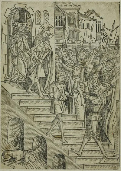 Michael Wolgemut, Christ Presented to the People, page 73 from the Treasury (Schatzbehalter)