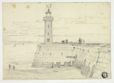 Edward William Cooke, Dieppe, West Pier
