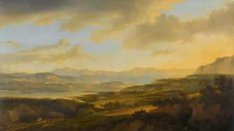 Jan Hackaert, The Lake of Zurich