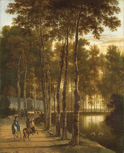 Jan Hackaert, The avenue of birches