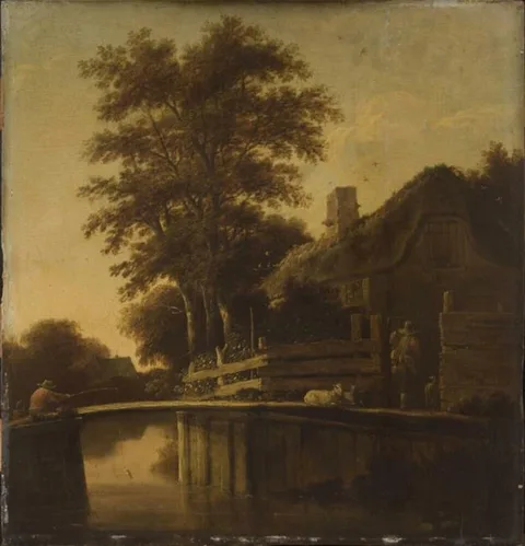 Pieter de Bloot, Cottage on the Waterside