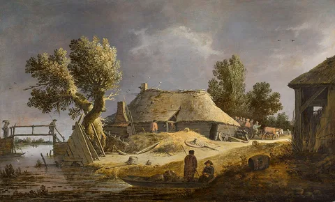 Pieter de Bloot, Landscape with Farm