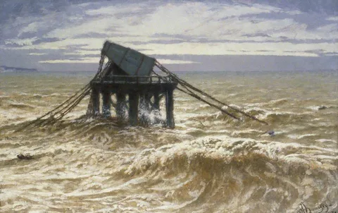 William John Hennessy, Relic of the Chain Pier, Brighton, East Sussex