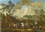 Jan Frans van Bredael, Encampment near a River