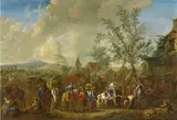 Jan Frans van Bredael, Encampment near a Village
