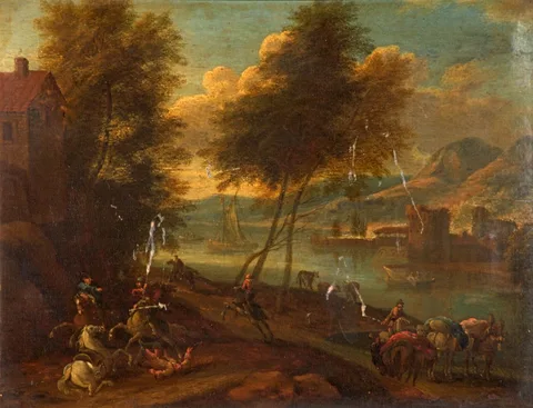 Jan Frans van Bredael, A Cavalry Skirmish