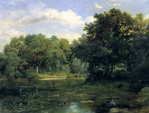 Frederick Richard Lee, Lake in a Park
