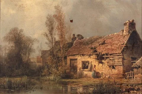 Charles Kuwasseg, French Cottage