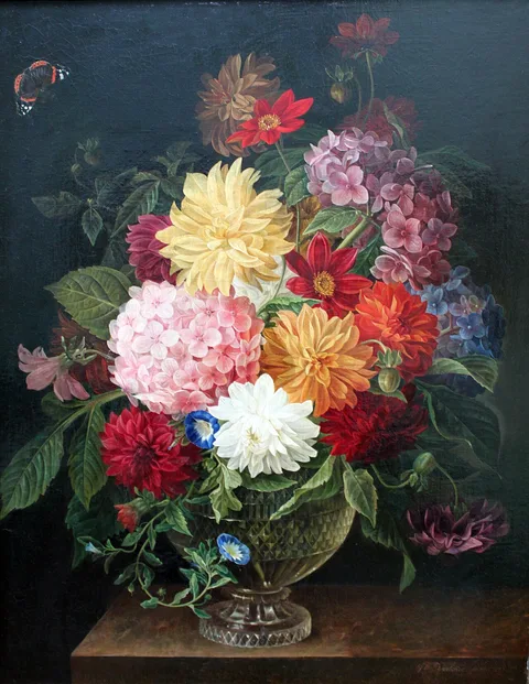 Gottfried Wilhelm Voelcker, Floral Still Life