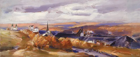 John Fulton Folinsbee, Freeland (Study for Freeland, Pennsylvania Post Office Mural)
