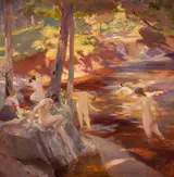 Charles Hodge Mackie, The Bathing Pool