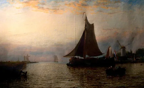 George Stanfield Walters, 'When the west with evening glows'