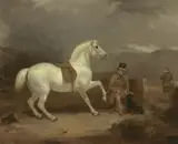 Thomas Woodward, Grey Shooting Pony, Probably the Property of Johnston King, with a Groom