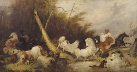 Thomas Woodward, Horses Surprised by Wolves
