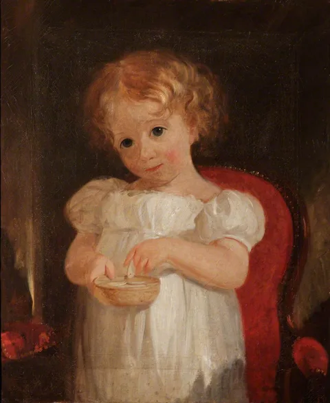 Thomas Woodward, Frances Barbara Whitmore-Jones, later Mrs Charles Dickins (b.1828) as a Little Girl