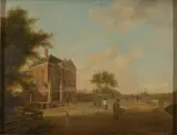 Johannes Janson, view of huis, Halfweg at Harlem