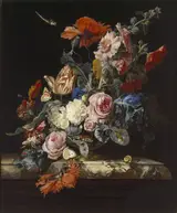 Willem van Aelst, A Vase of Flowers