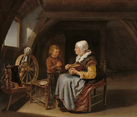 Frans van Mieris the Elder, Saying Grace