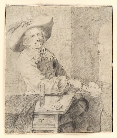 Frans van Mieris the Elder, The Cardplayer