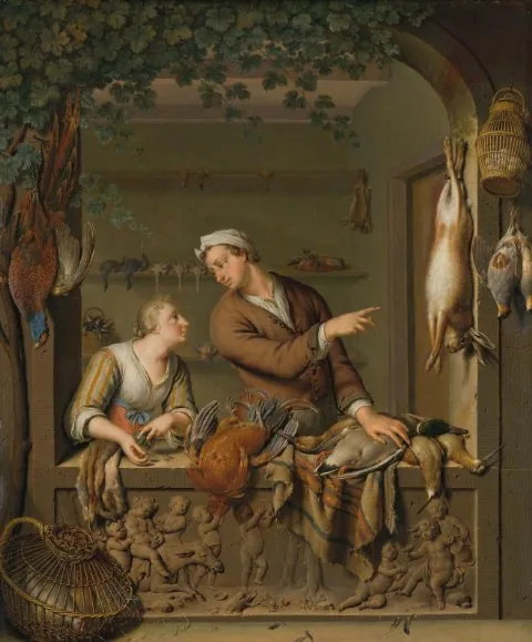 Willem van Mieris, The Poultry Seller