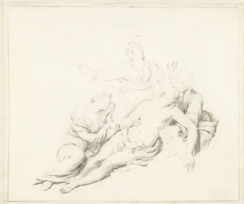 Willem van Mieris, Bewening van het lichaam van Christus