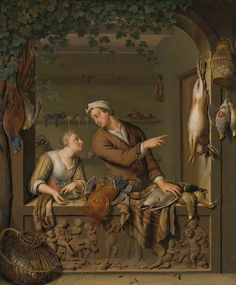 Willem van Mieris, The Poultry Seller