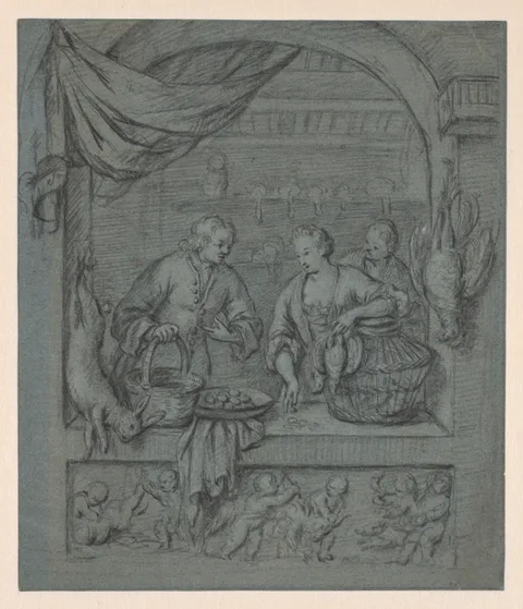 Willem van Mieris, The Bird Seller