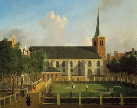 Jan ten Compe, The Begijnhof with the English Reformed Church