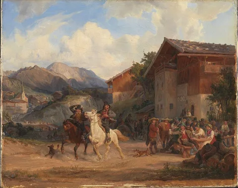Hermann Kauffmann, Mounted Peasants