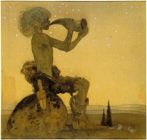 John Bauer, Vill Vallareman (a Fairy Shepherd)