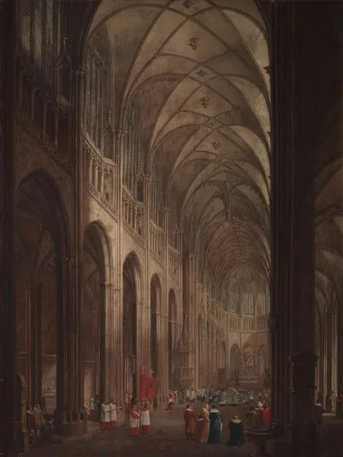 Ludvík Kohl, Interior of St. Vitus Cathedral in Prague