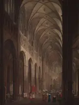 Ludvík Kohl, Interior of St. Vitus Cathedral in Prague