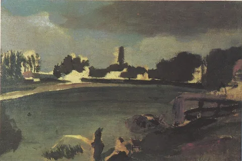 Henri Rousseau, Study for Family Fishing