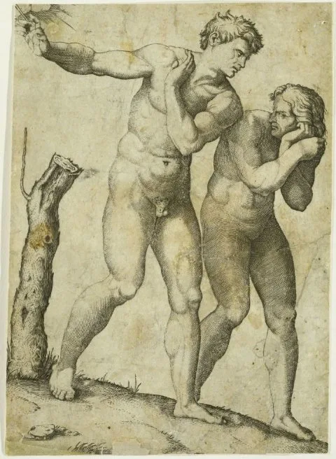 Marcantonio Raimondi, Expulsion from Paradise