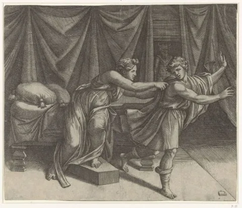 Marcantonio Raimondi, Jozef en de vrouw van Potifar