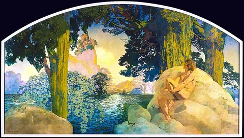 Maxfield Parrish, Dream Castle in the Sky