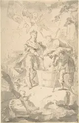 Franz Anton Maulbertsch, Saint Wenceslas at the Vintage, Attended by Angels and Putti