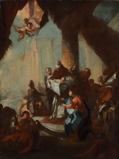 Franz Anton Maulbertsch, Study for "The Presentation of Christ in the Temple" (for Saint Ulrich, Vienna)