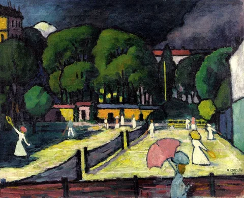 Adolf Erbslöh, Tennis Court