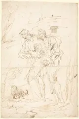 Paul Troger, Two Beggars with Their Dog