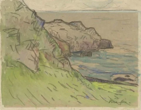 Maxime Maufra, Côte rocheuse en Bretagne Bretonse kustlandschap