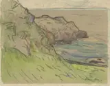 Maxime Maufra, Côte rocheuse en Bretagne Bretonse kustlandschap