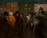 Witold Wojtkiewicz, Mi-Carême in Paris (Crowd).