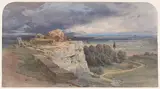 Carl Werner, View of Norba from the North, towards San Felice Circeo