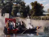 François Bocion, The Embarkation: An Eighteenth Century Costume Piece
