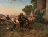 Karl Hübner, German Emigrants at the Churchyard